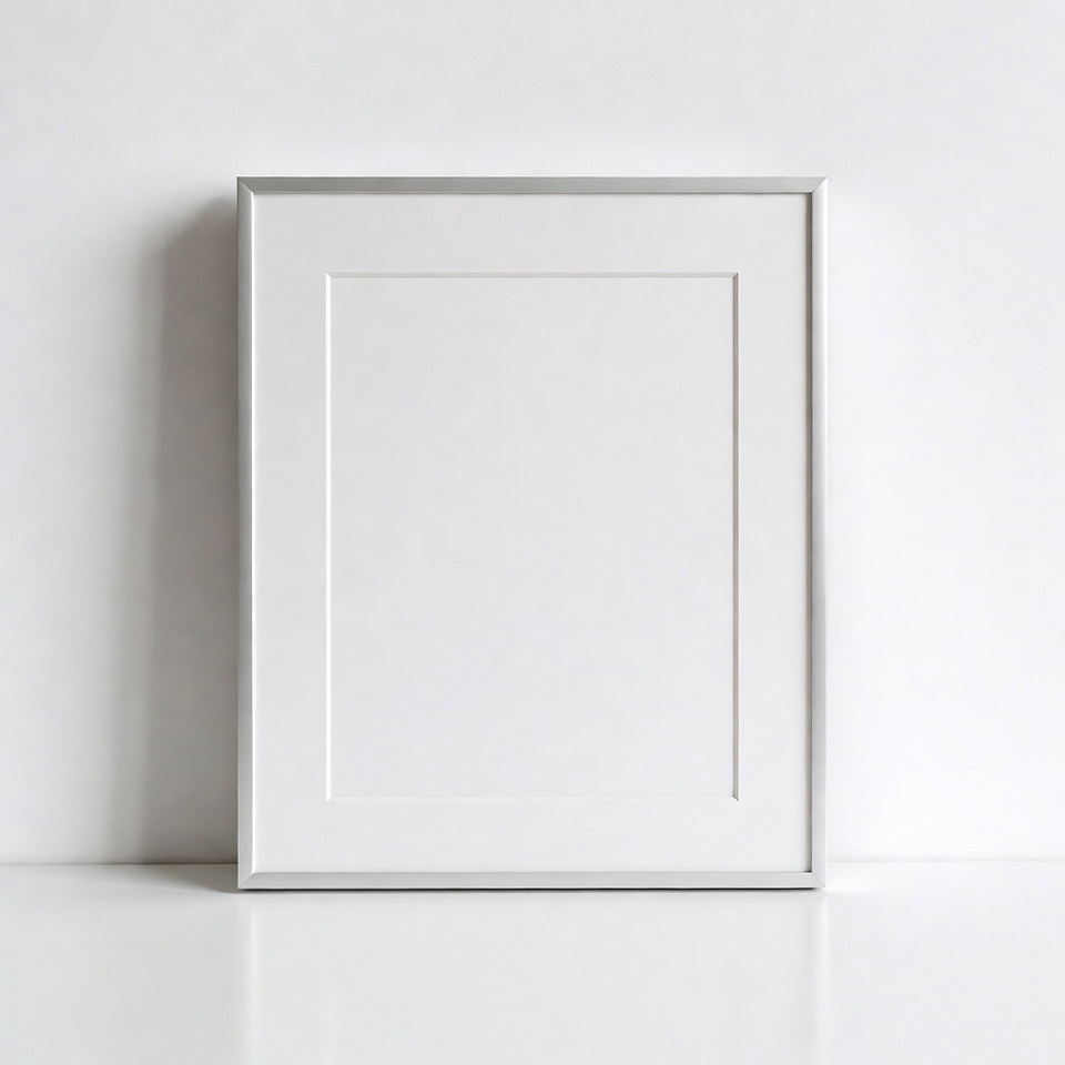 Empty White Picture Frame Empty White Picture Frame