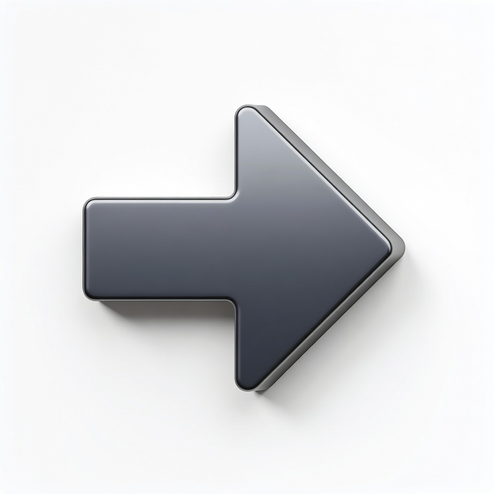 3D Gray Right Arrow 3D Gray Right Arrow