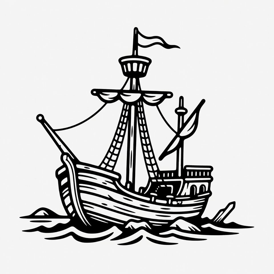 Sailing Ship on Waves Sailing Ship on Waves