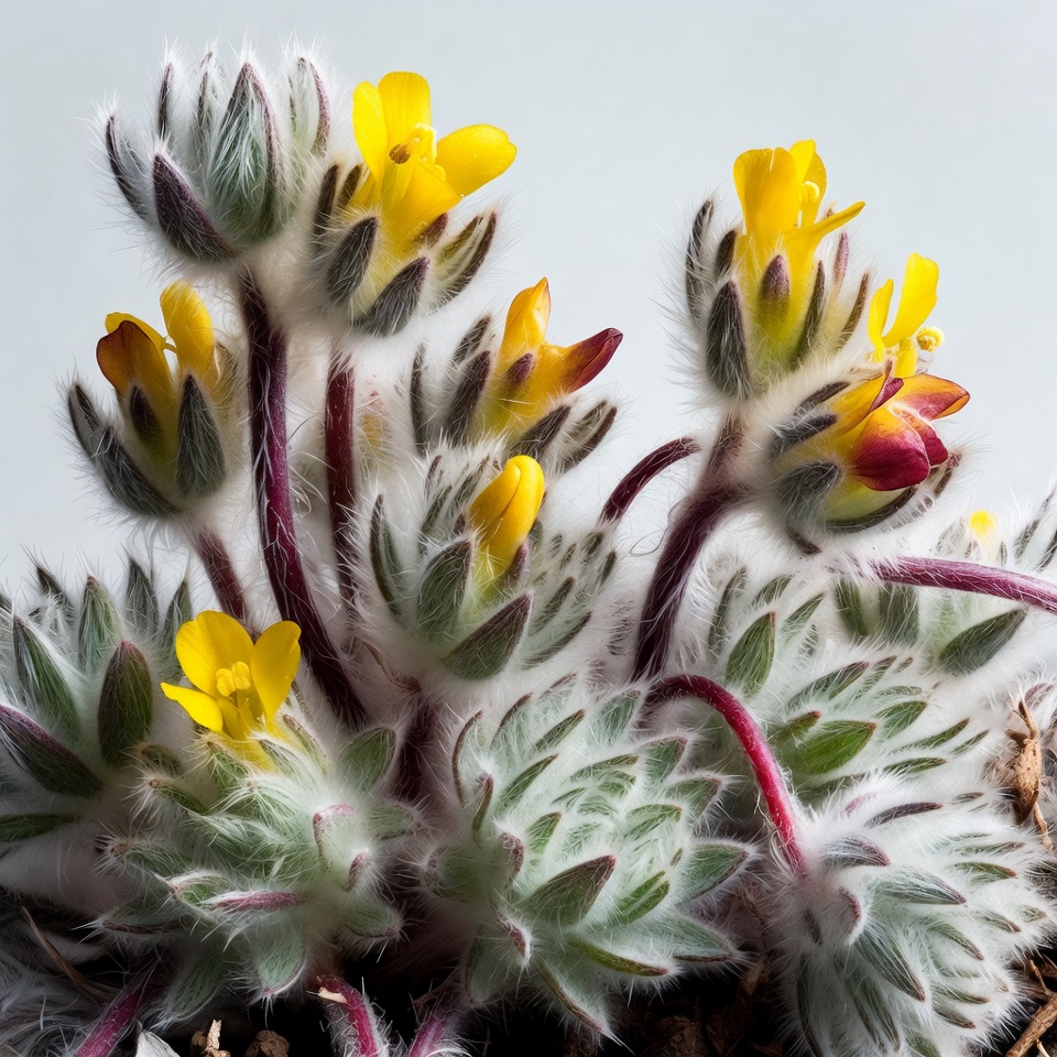 Closeup of Fuzzy Yellow Wildflowers Closeup of Fuzzy Yellow Wildflowers