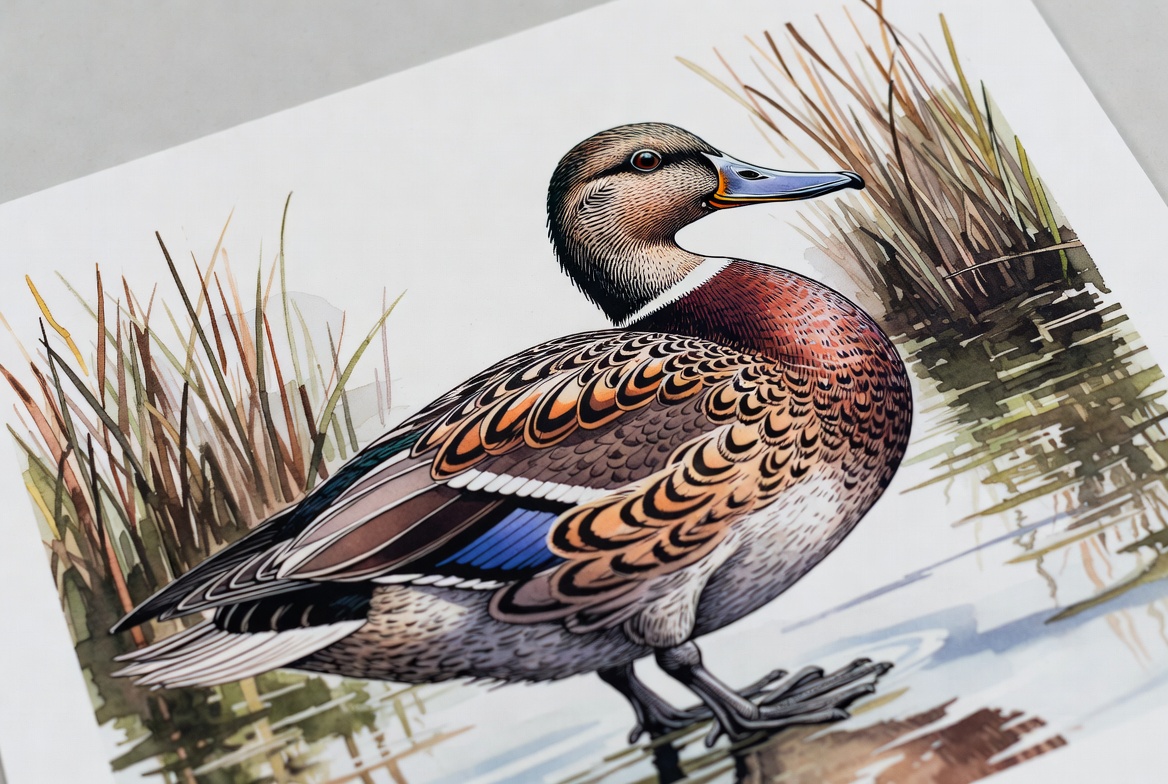 Mallard Duck in Reeds Mallard Duck in Reeds