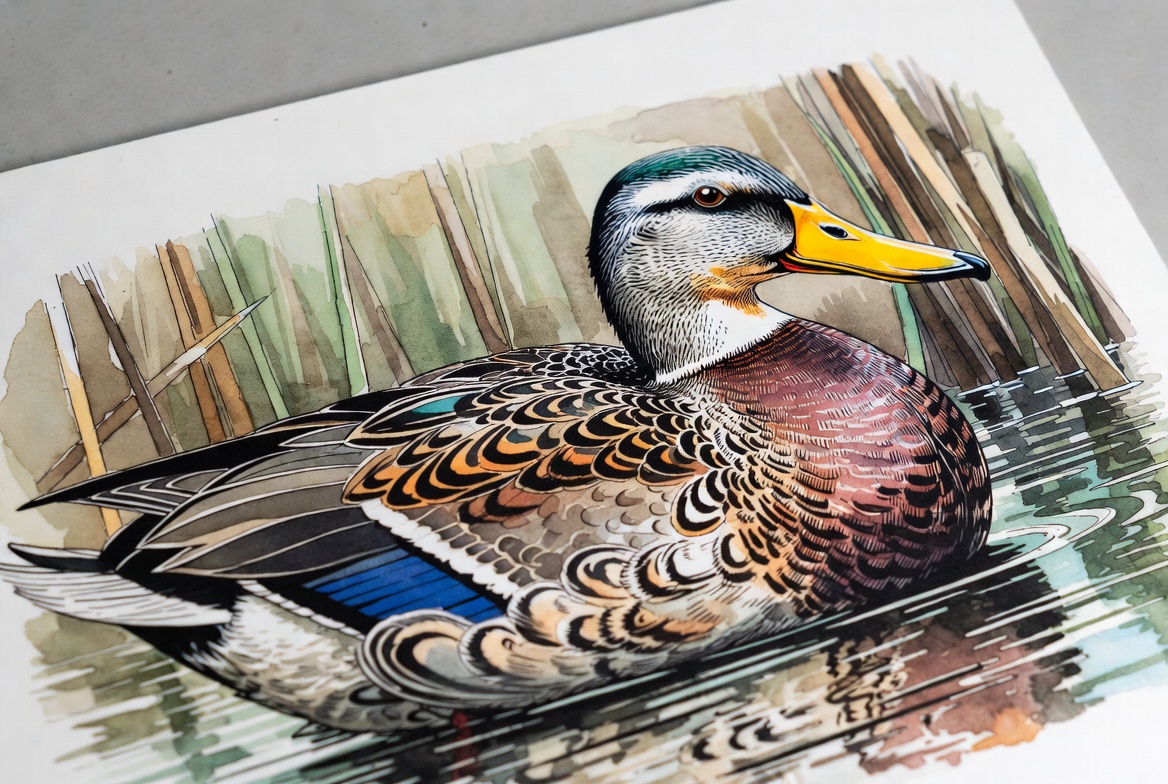 Mallard Duck in Water Mallard Duck in Water