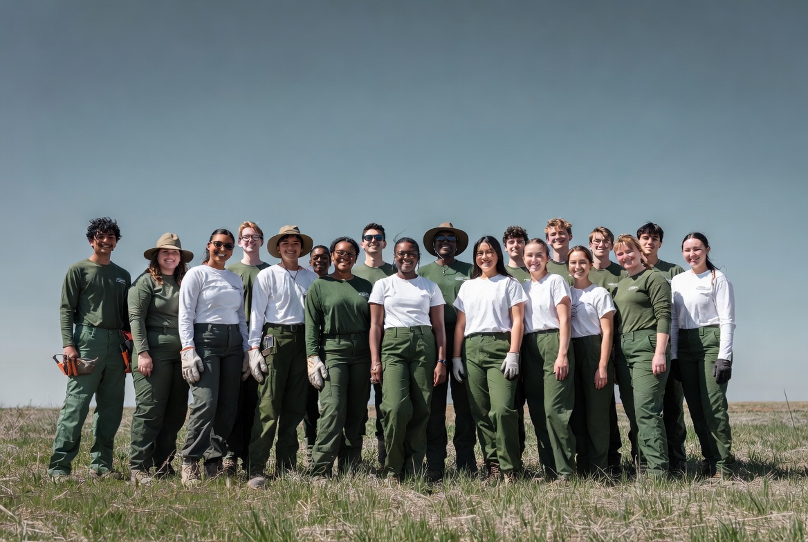 Diverse park rangers group photo Diverse park rangers group photo