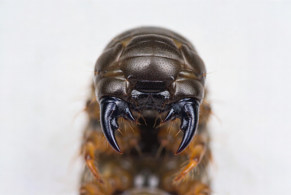Closeup of Centipede Head Closeup of Centipede Head