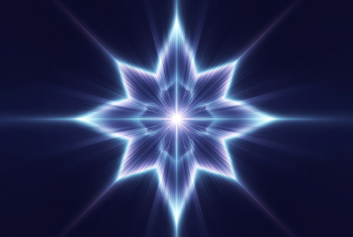 Glowing Blue Neon Star Glowing Blue Neon Star