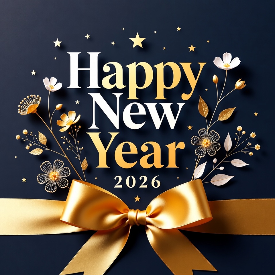 Happy New Year 2026 Illustration Happy New Year 2026 Illustration