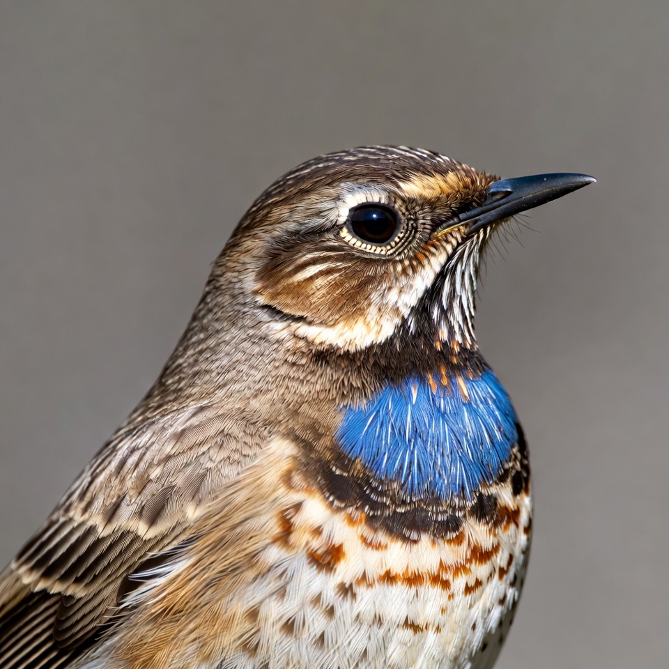 Thrush with blue throat Thrush with blue throat