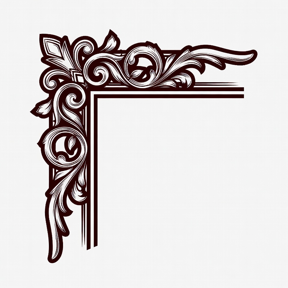 Ornate Victorian Corner Border Ornate Victorian Corner Border