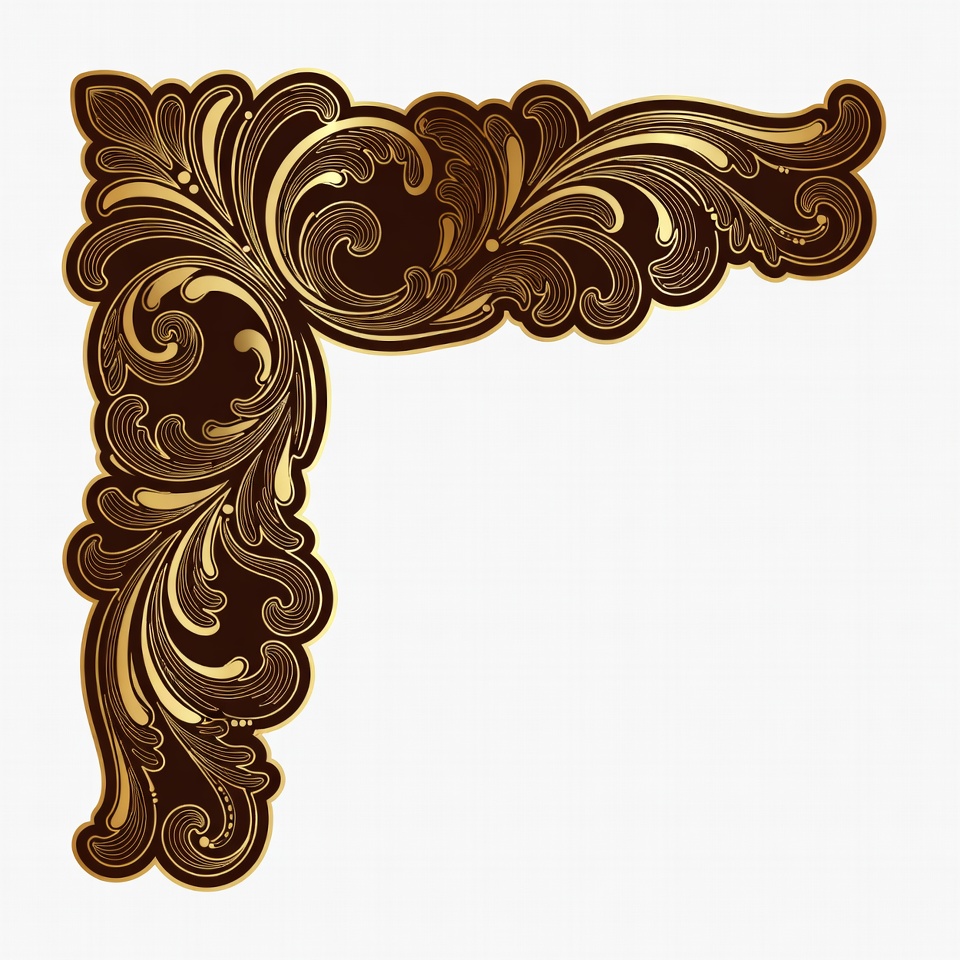 Gold Ornate Corner Border Gold Ornate Corner Border
