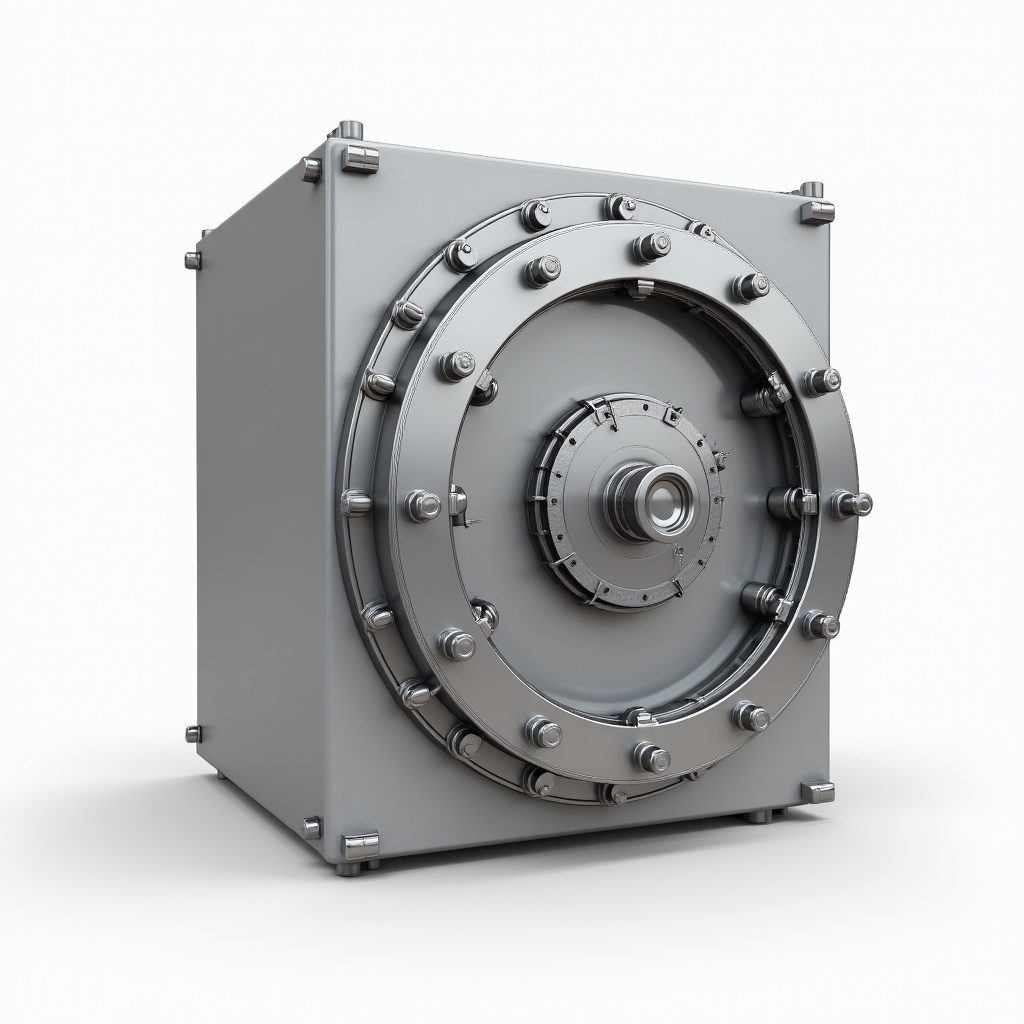 Metal safe with large dial lock Metal safe with large dial lock