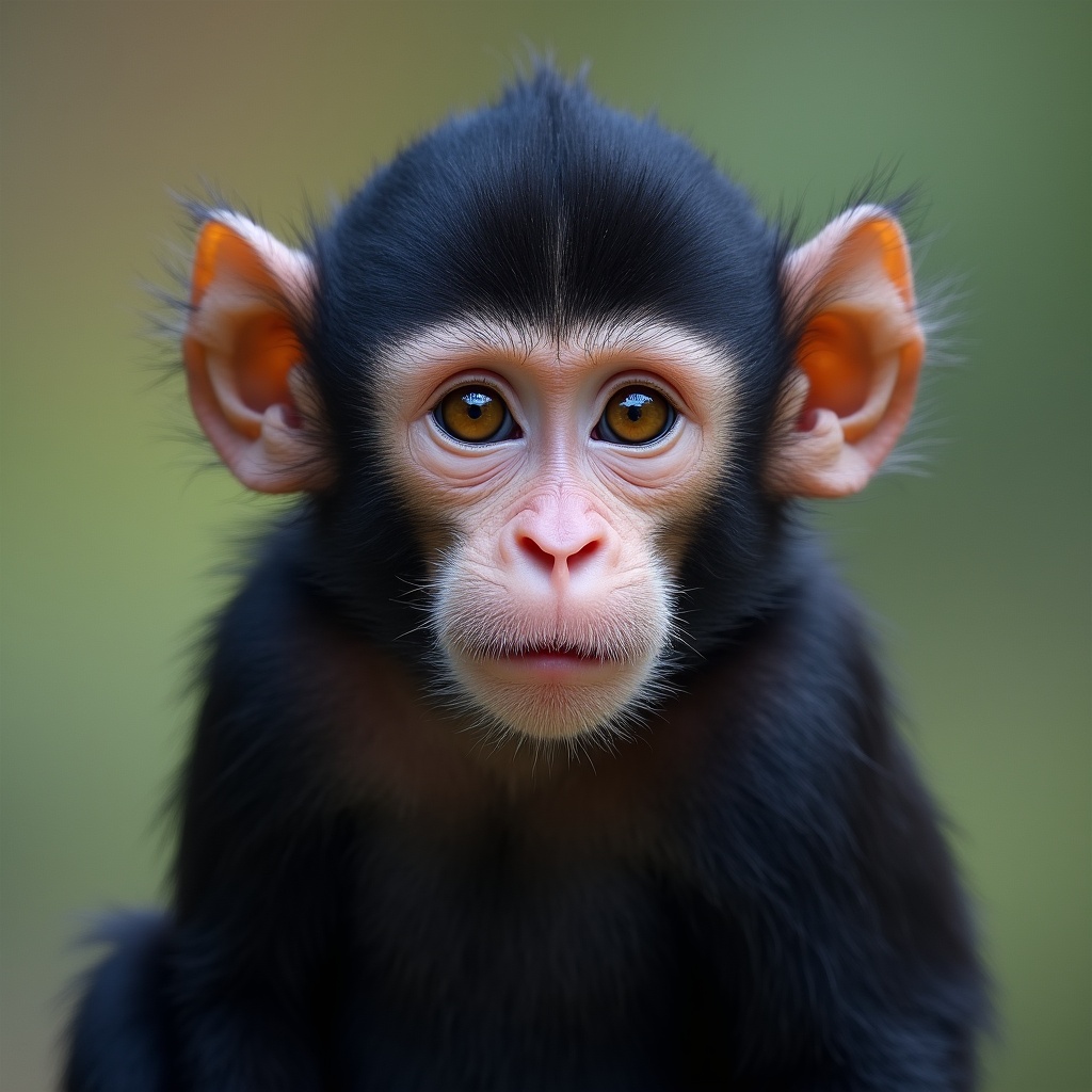 Baby monkey with big eyes Baby monkey with big eyes