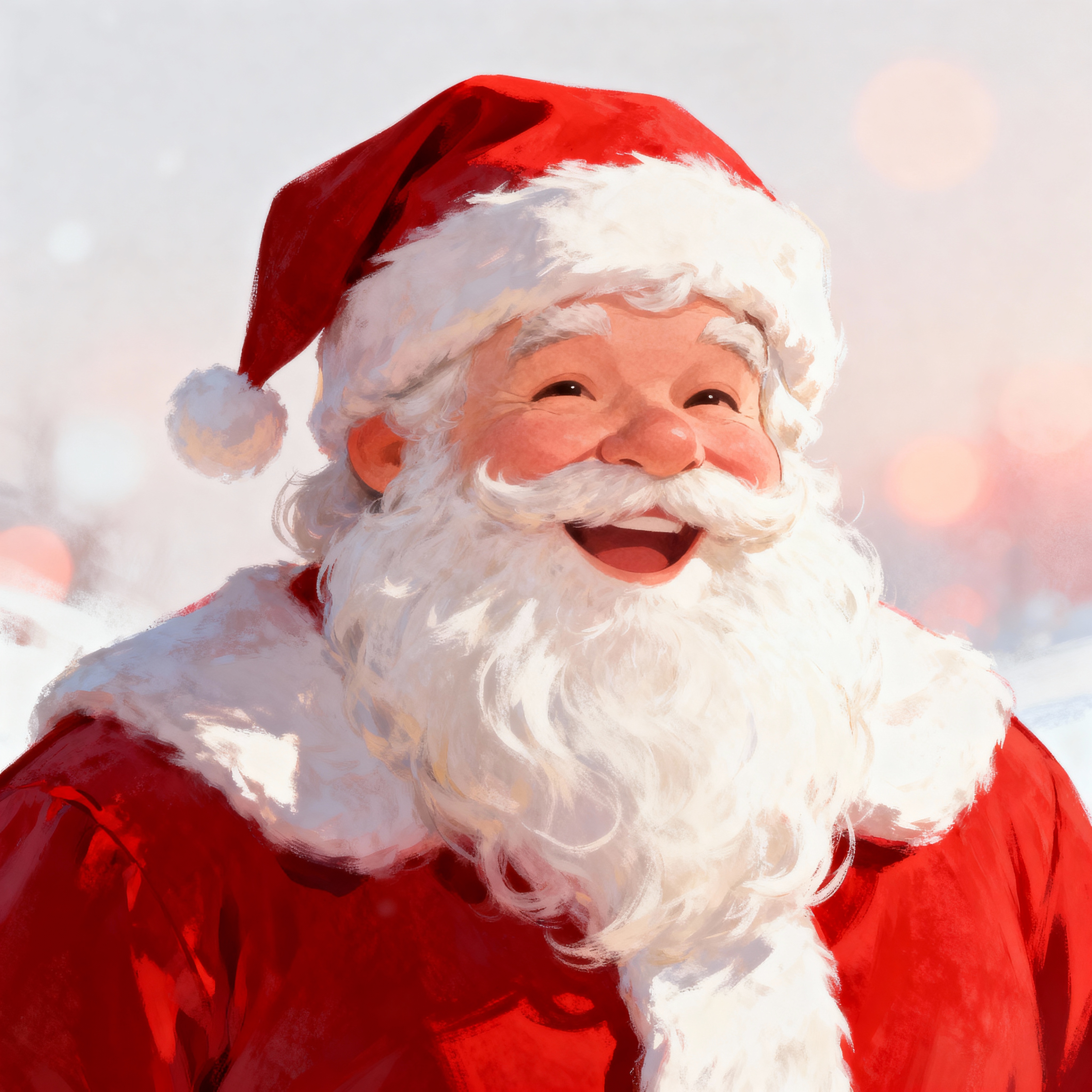 Smiling Santa Claus in red suit Smiling Santa Claus in red suit