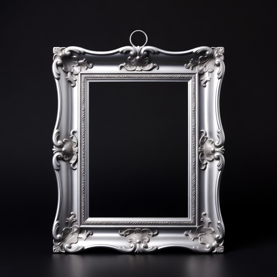 Ornate Silver Picture Frame Ornate Silver Picture Frame