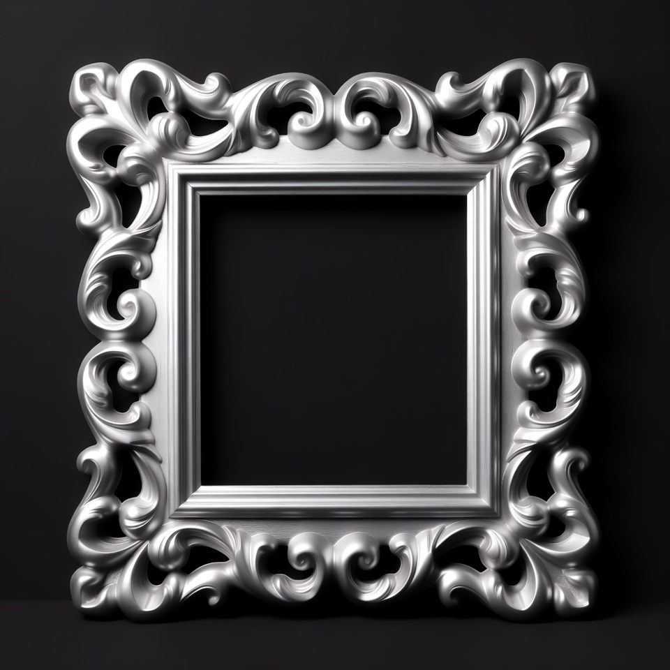 Ornate Silver Picture Frame Ornate Silver Picture Frame