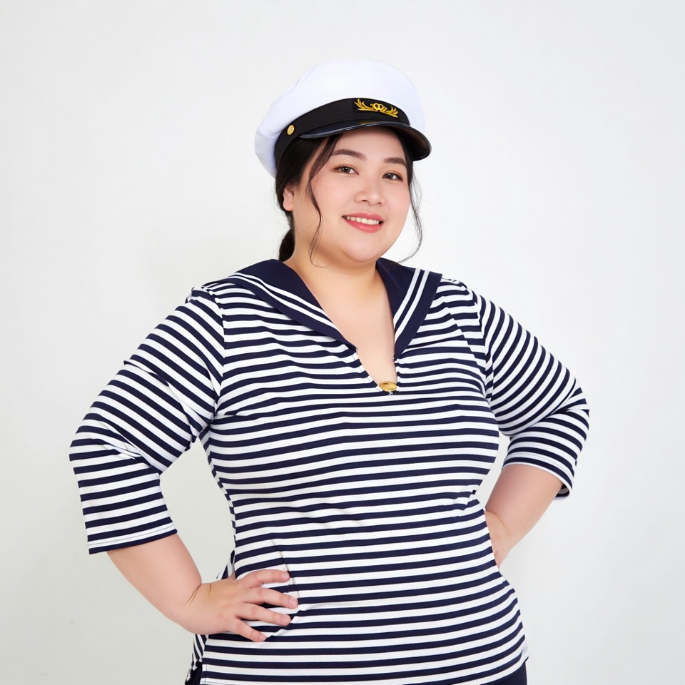 Asian woman in sailor uniform Asian woman in sailor uniform