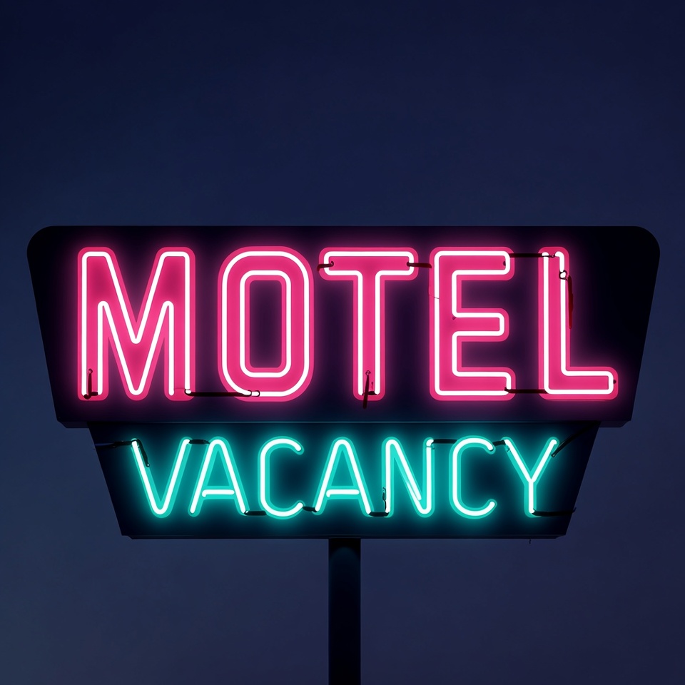 Neon Motel Vacancy Sign Neon Motel Vacancy Sign