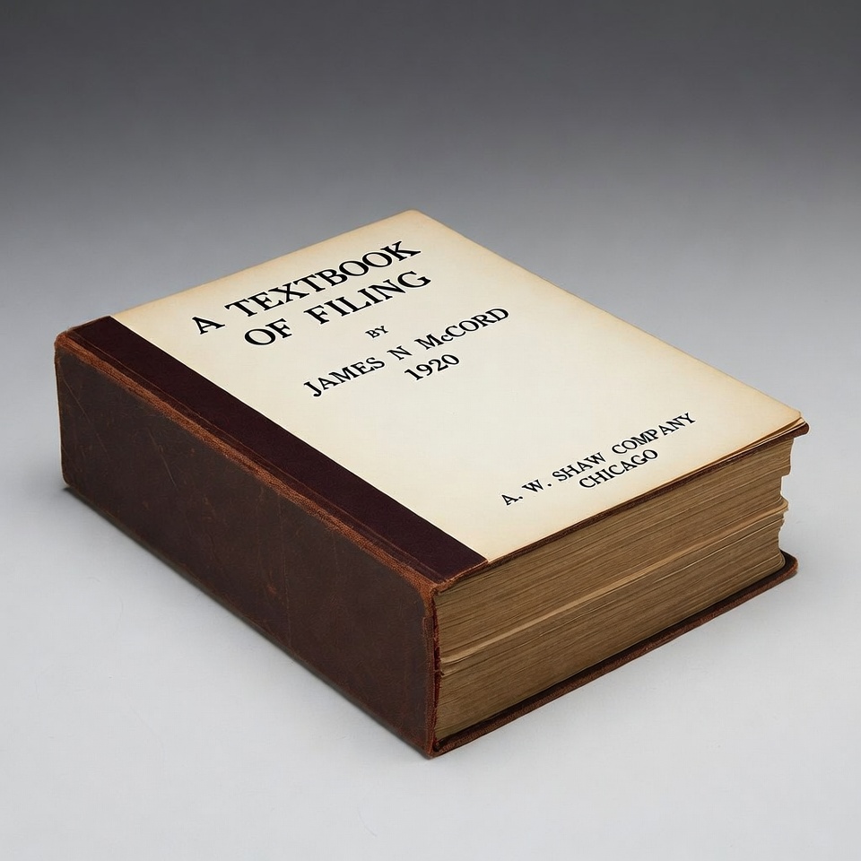 Vintage Textbook Filing Book 1920 Vintage Textbook Filing Book 1920