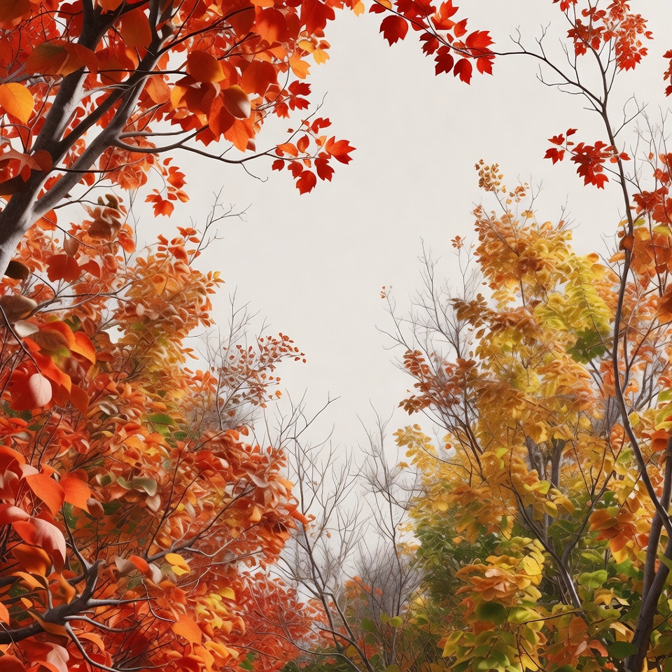 Autumn maple tree branches Autumn maple tree branches