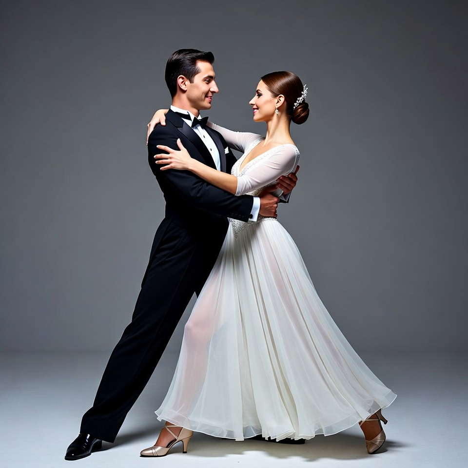 Man and woman ballroom dancing Man and woman ballroom dancing