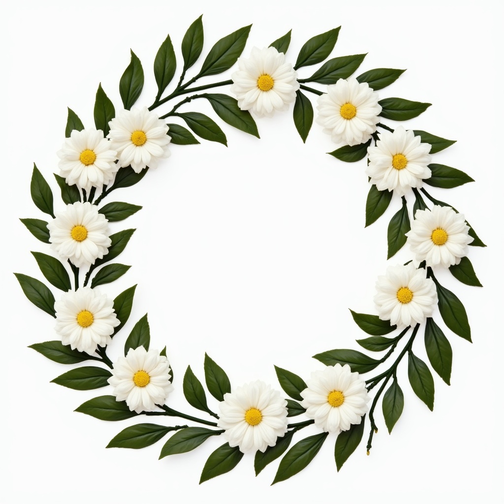 White Daisy Flower Wreath White Daisy Flower Wreath