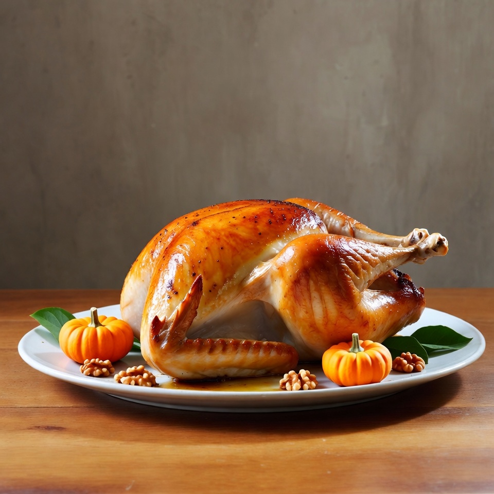 Roasted Turkey with Pumpkins Roasted Turkey with Pumpkins