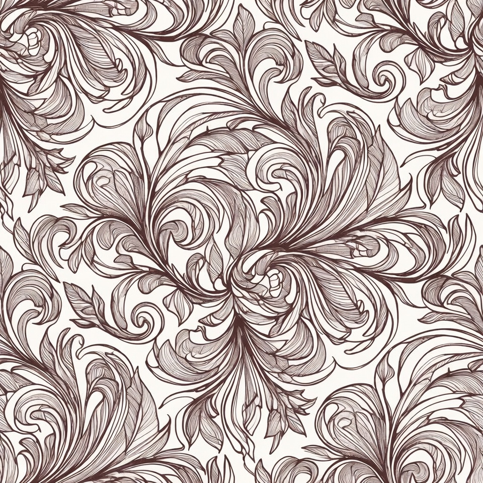 Ornate Floral Seamless Pattern Ornate Floral Seamless Pattern