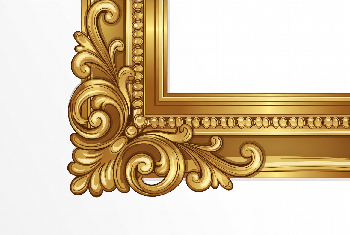 Ornate Golden Picture Frame Ornate Golden Picture Frame