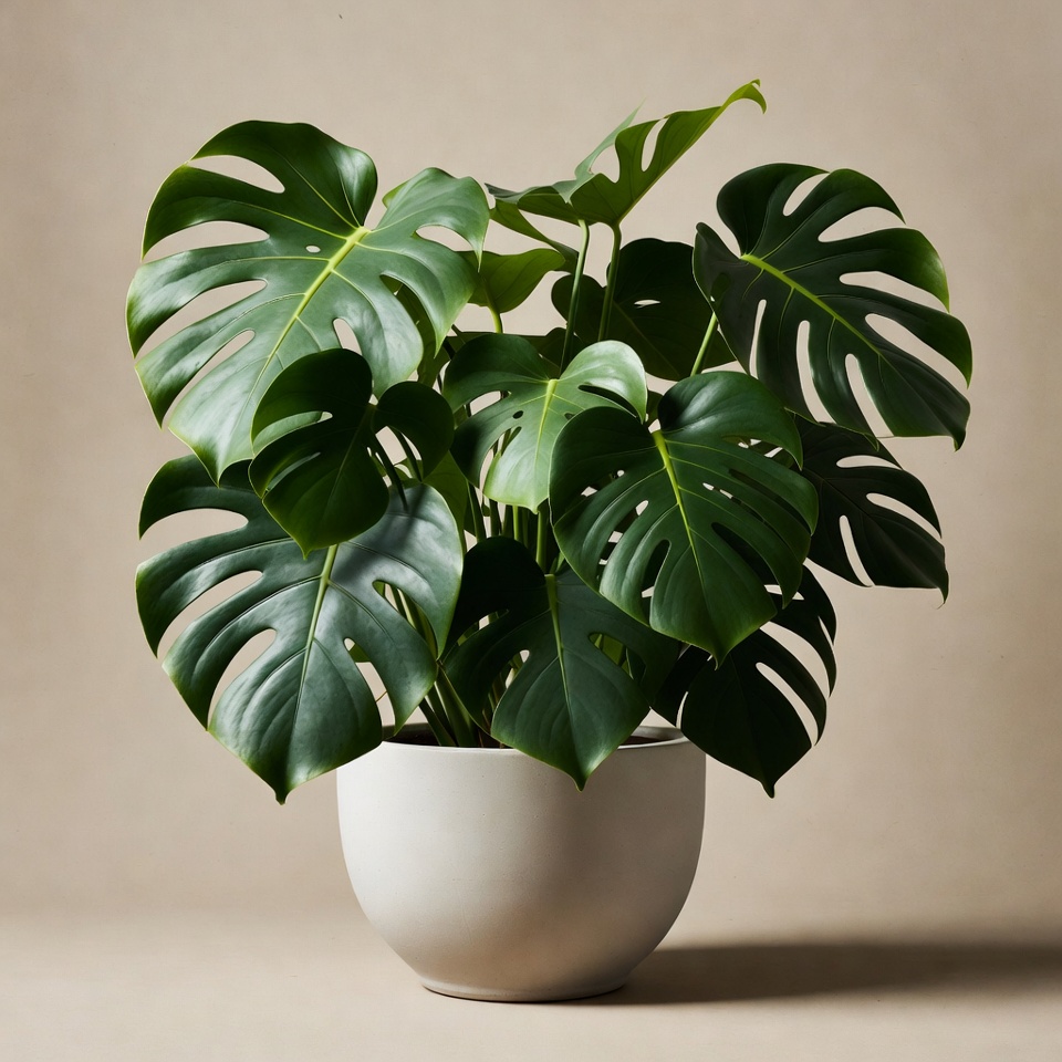 Monstera Plant in White Pot Monstera Plant in White Pot