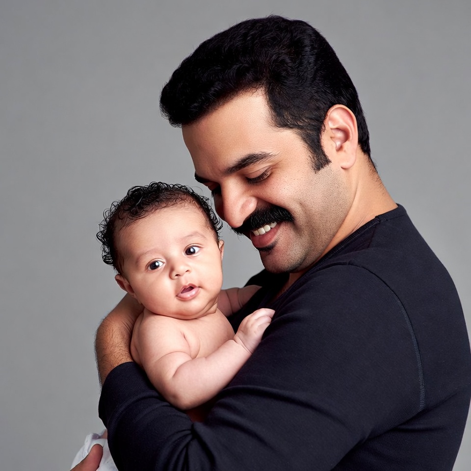 Father holding newborn baby Father holding newborn baby