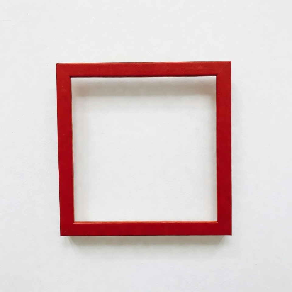 Red Picture Frame Isolated Red Picture Frame Isolated