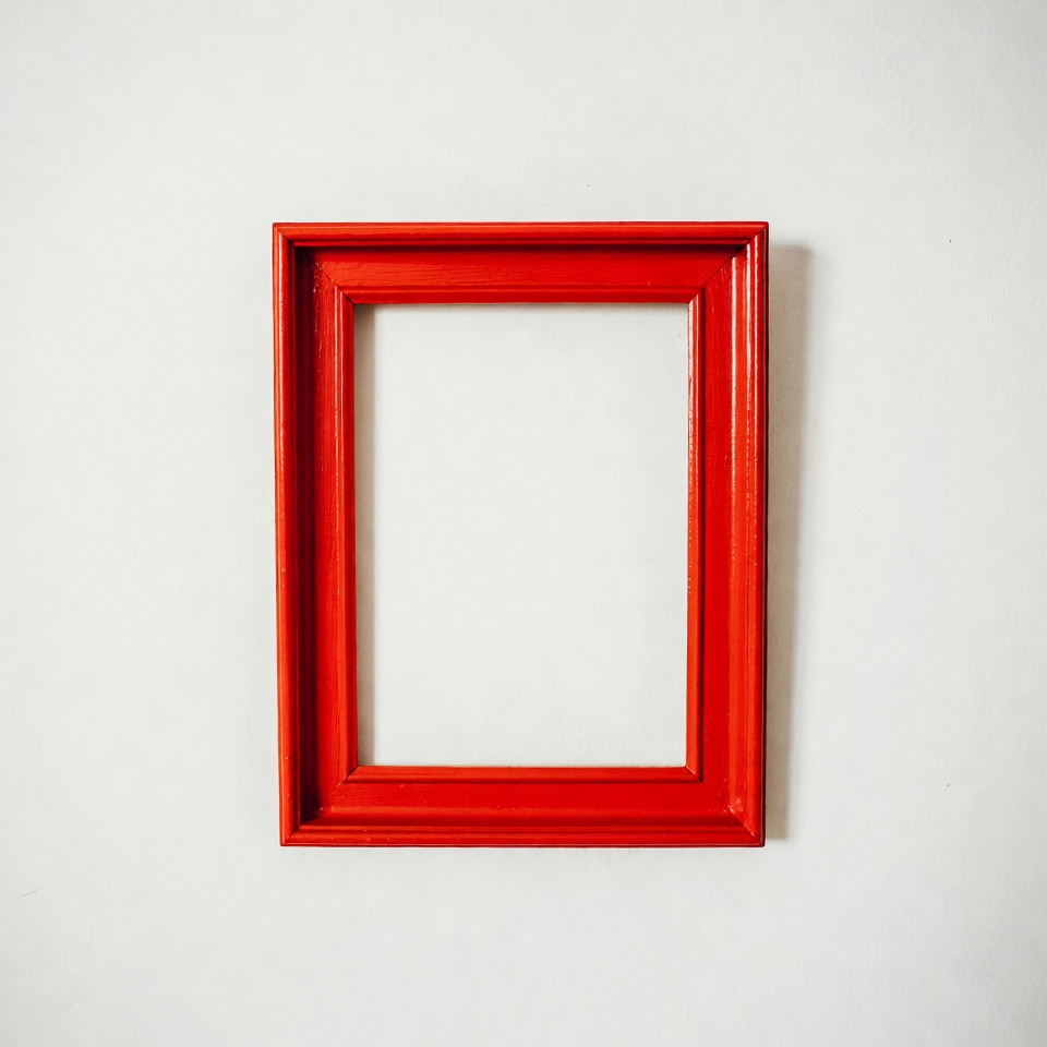 Red Empty Picture Frame Red Empty Picture Frame
