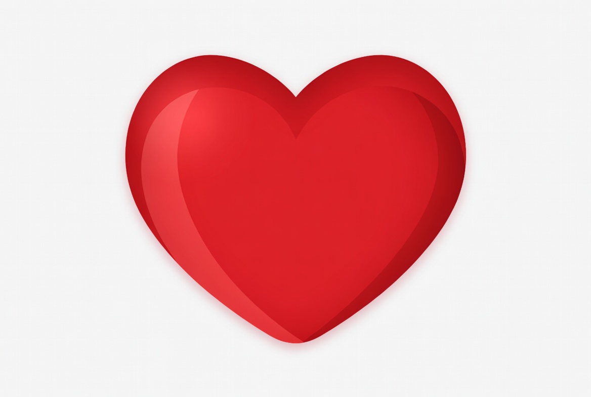 Shiny Red Heart Illustration Shiny Red Heart Illustration