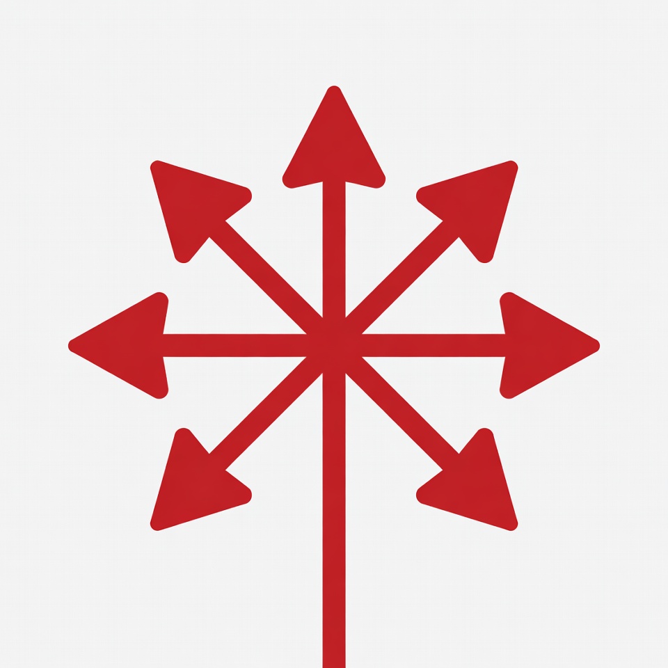 Red Starburst Arrow Icon Red Starburst Arrow Icon