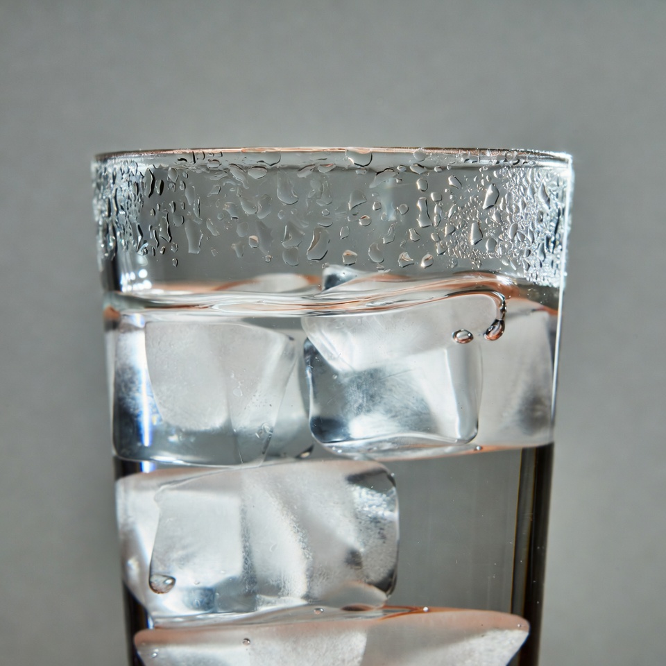 Glass of Water with Ice Cubes Glass of Water with Ice Cubes