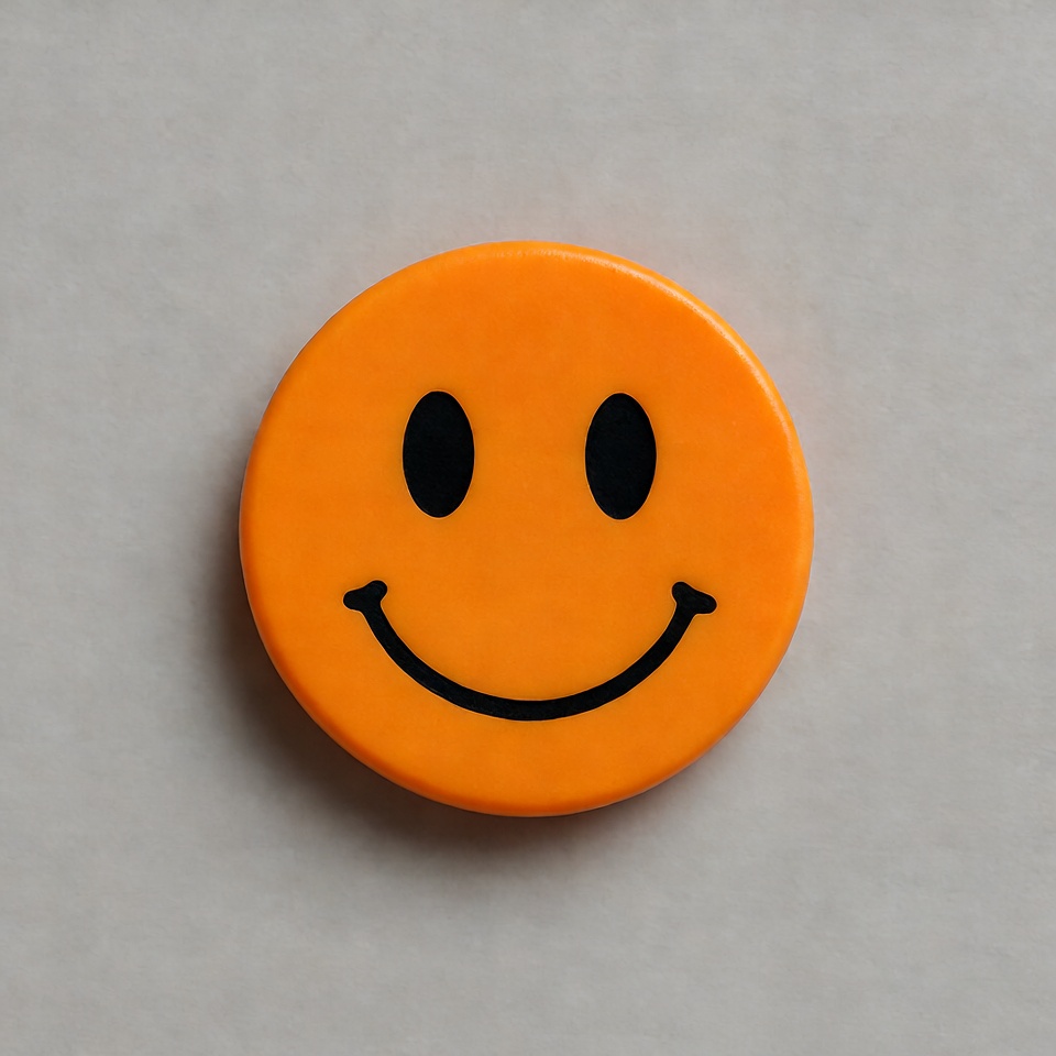 Orange Smiley Face Emoticon Orange Smiley Face Emoticon