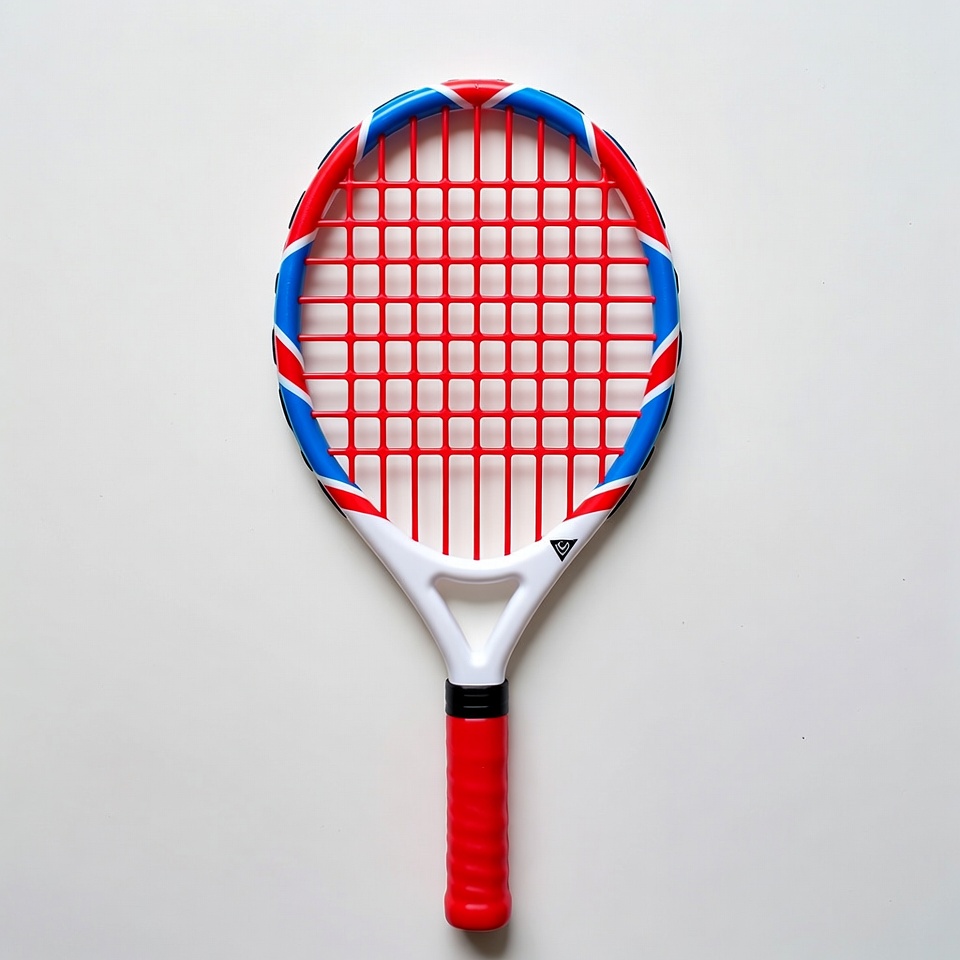 Red White Blue Tennis Racket Red White Blue Tennis Racket