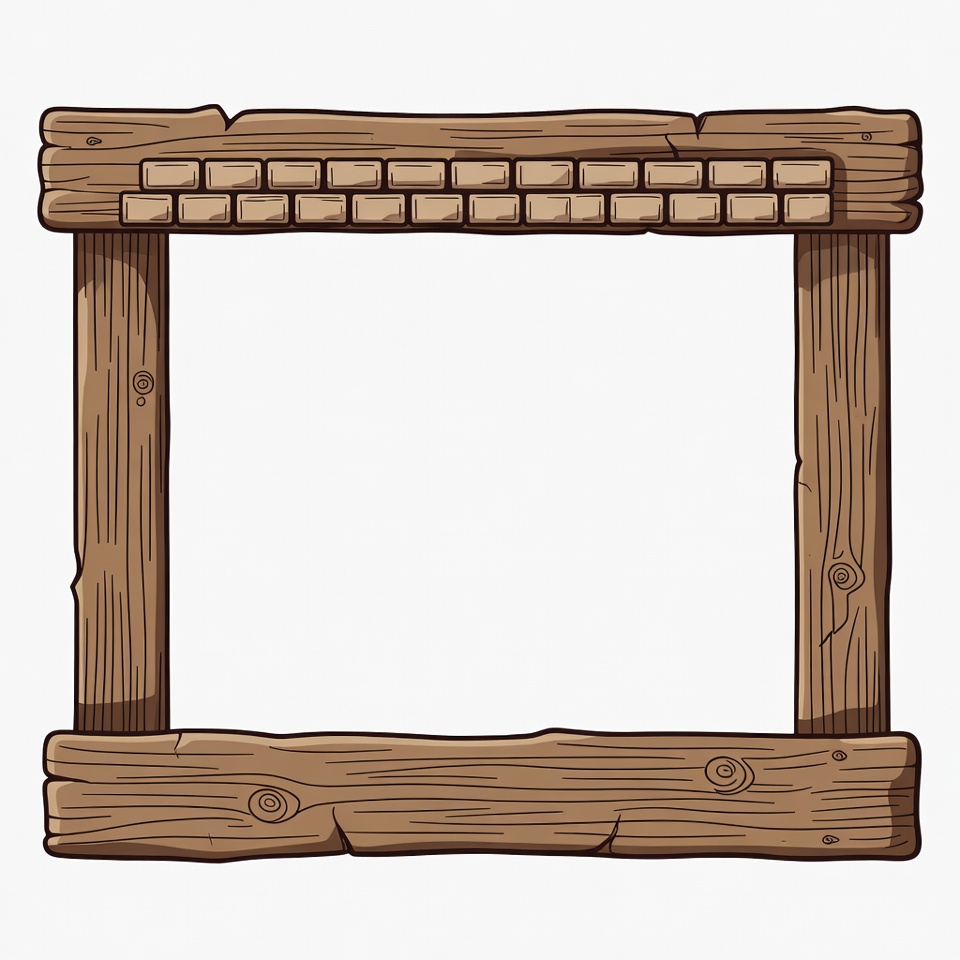 Wooden Frame Border Illustration Wooden Frame Border Illustration