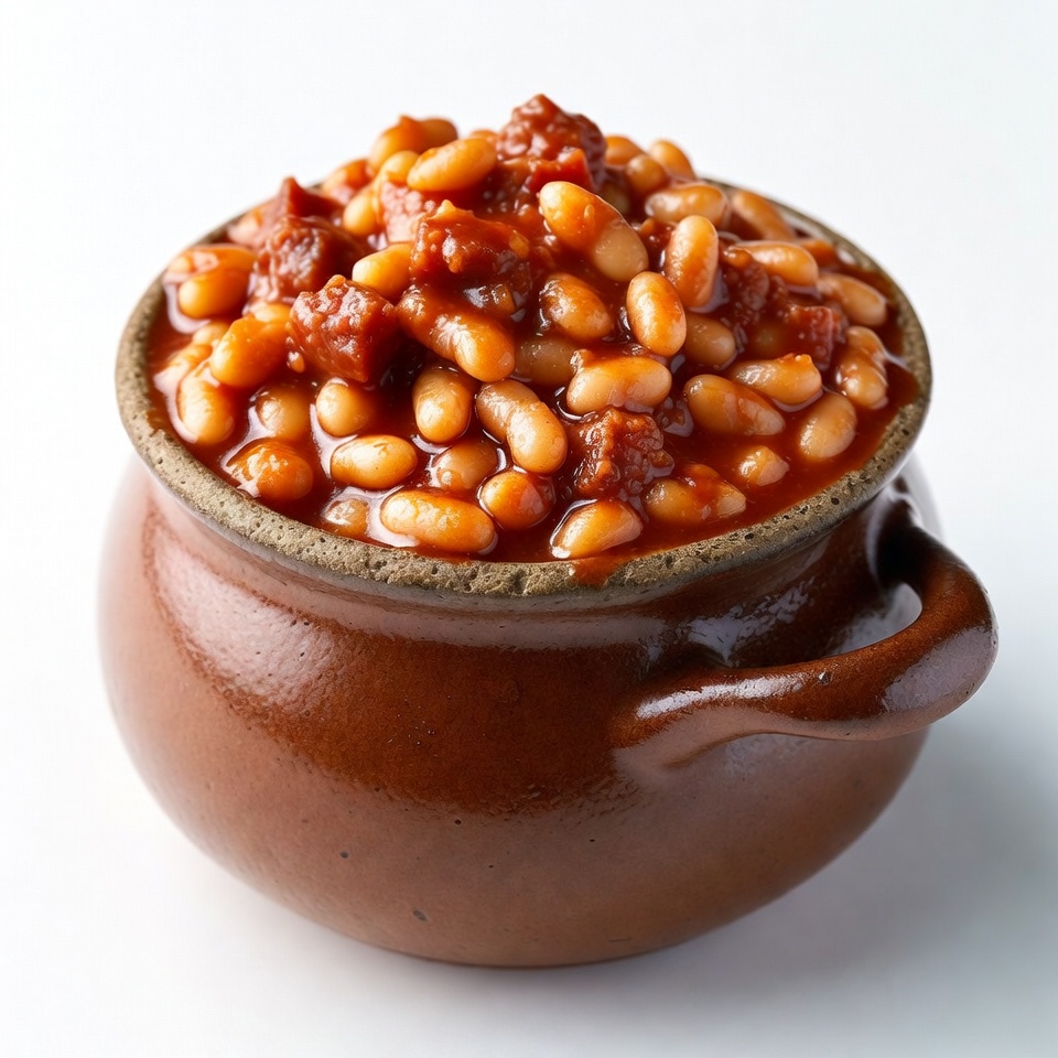 Baked Beans in Terracotta Bowl Baked Beans in Terracotta Bowl