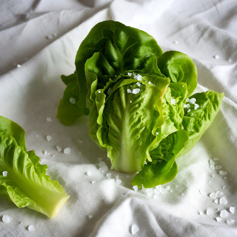 Fresh Lettuce with Salt Fresh Lettuce with Salt