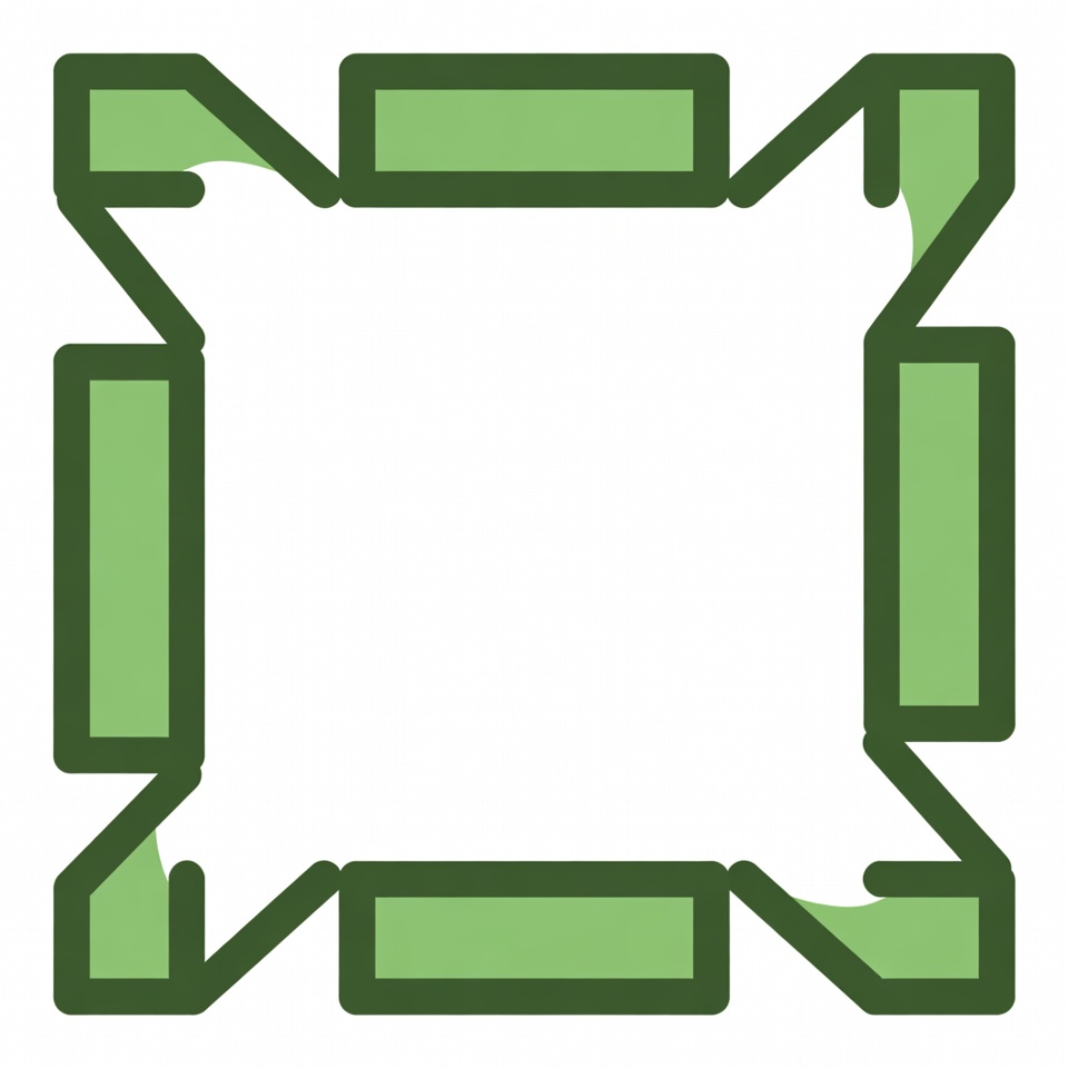 Green Castle Icon Outline Green Castle Icon Outline