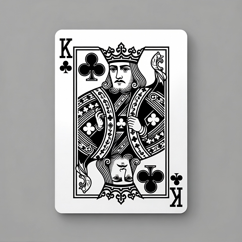 King of Clubs Playing Card King of Clubs Playing Card