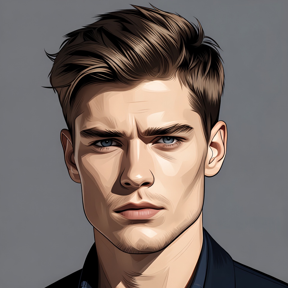 Handsome young man portrait Handsome young man portrait