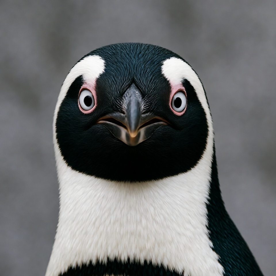 Close-up of black-footed penguin Close-up of black-footed penguin
