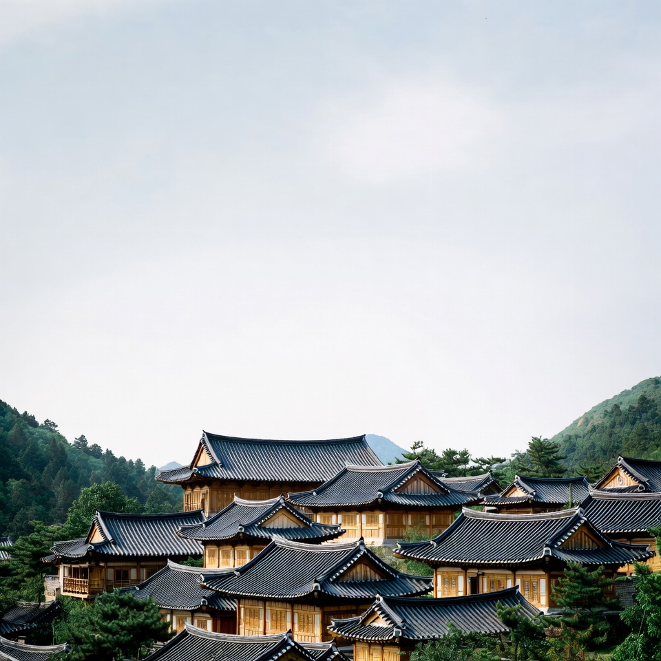 Traditional Korean Hanok Village Traditional Korean Hanok Village