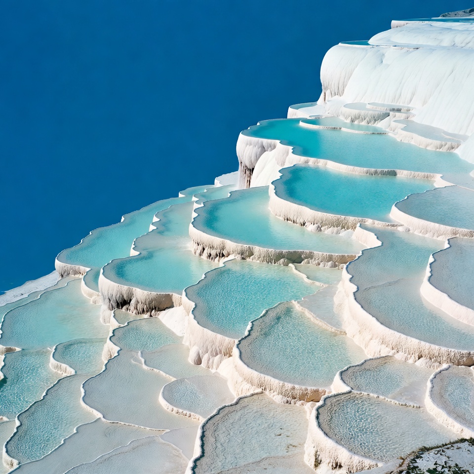 Pamukkale Travertine Terraces Turkey Pamukkale Travertine Terraces Turkey