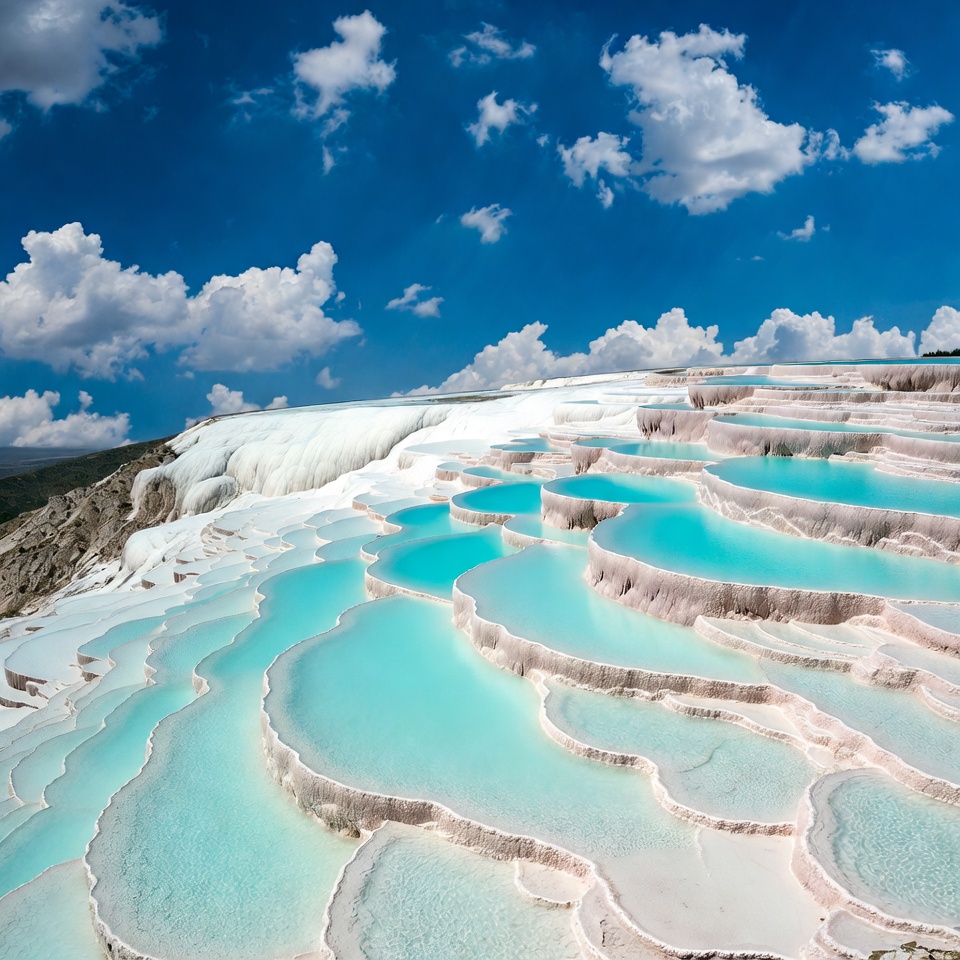 Pamukkale Travertine Terraces Turkey Pamukkale Travertine Terraces Turkey