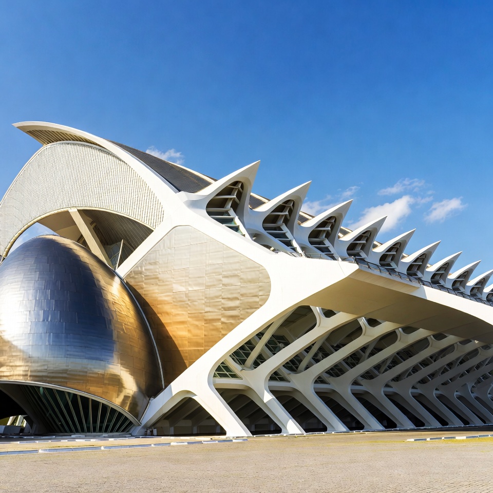 L'Hemisfèric Valencia futuristic building L'Hemisfèric Valencia futuristic building