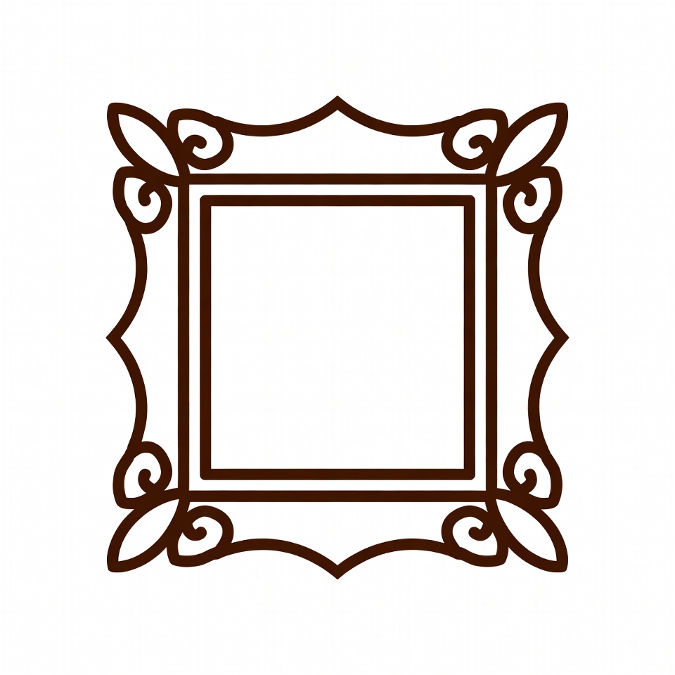 Ornate Empty Picture Frame Ornate Empty Picture Frame