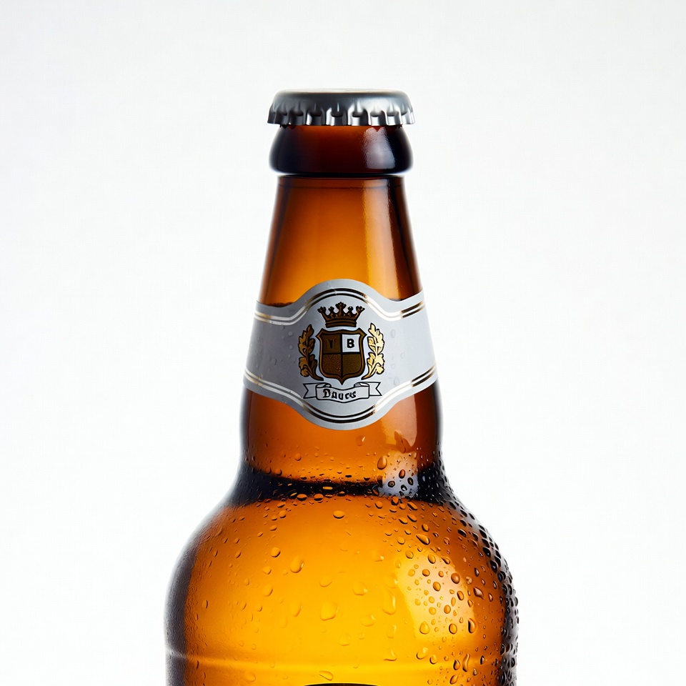 Hofbräu Beer Bottle with Condensation Hofbräu Beer Bottle with Condensation