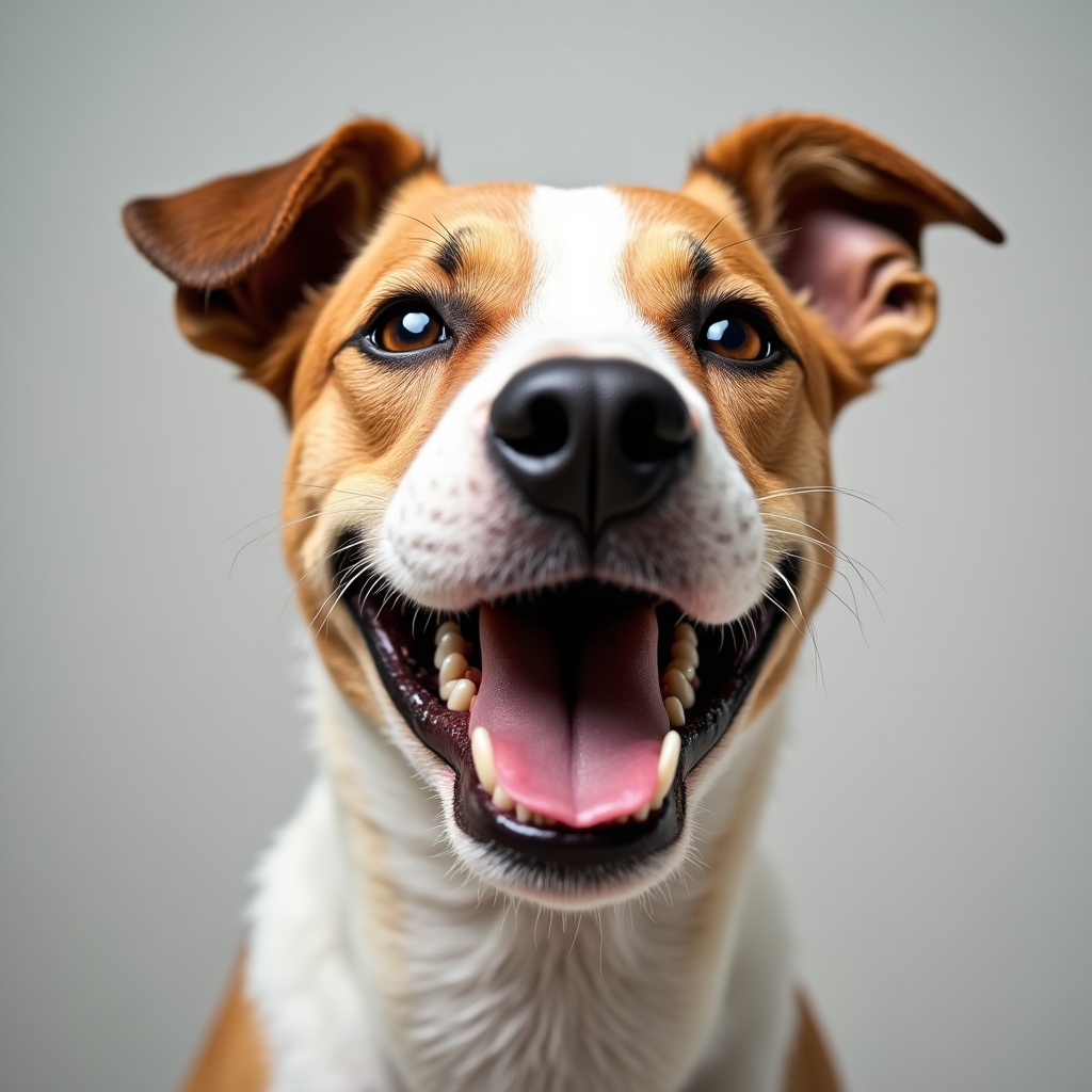 Happy Jack Russell Terrier smiling Happy Jack Russell Terrier smiling